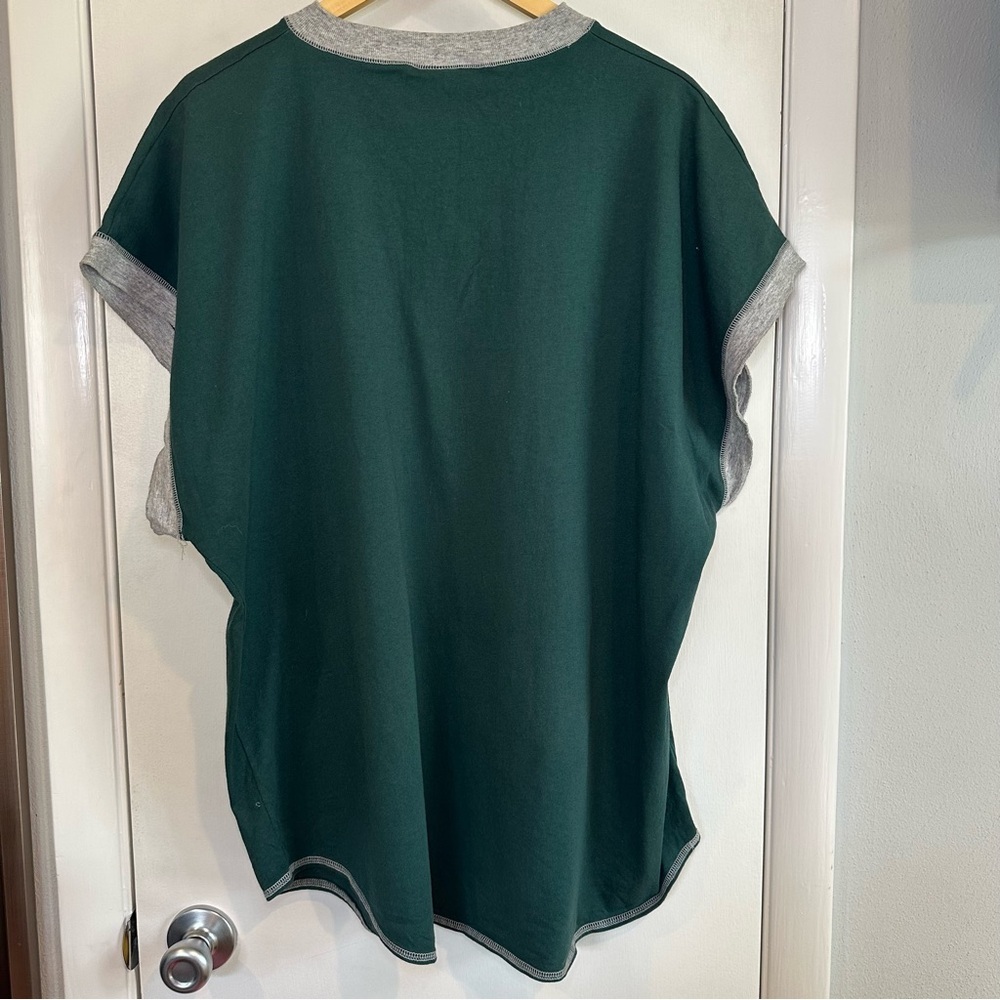 MacGregor Vintage 90s T-Shirt. Size: 2X. Dark Green and Gray. - Picture 5 of 8